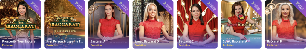 live baccarat tables at casino days