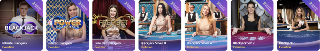 Live blackjack at Casino Days